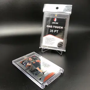 Formato personalizzato one touch 35PT 55PT 75PT 130PT porta carte da gioco sportive porta carte collezionabili magnetiche porta mattoni