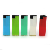 Briquet turbo électronique rechargeable en plastique bon marché encendeores allume-cigare à gaz butane