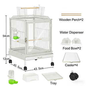 Los fabricantes suministran directamente jaulas de cría de alta gama para palomas, de metal, con ruedas y poste de soporte. - Product Image 1