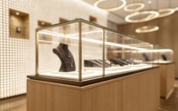 Vitrine à bijoux en verre, vitrine haute pour bijouterie, mobilier d'exposition de bijoux