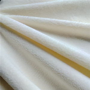 2025 nueva moda de invierno <span class=keywords><strong>precio</strong></span> barato suave cálido Blanco polar poliéster mezclado tejido de punto para prendas de vestir - Product Image 3