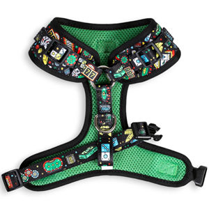 สายจูงสุนัขทำจากนีโอพรีนระบายอากาศได้ดีมีลวดลายลูกกลิ้งสูงสายรัดคอและหน้าอกปรับได้อย่างเต็มที่สวมใส่สบายและทนทานสำหรับสุนัข - Product Image 2