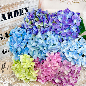 <b>Artificial</b> Hydrangea <b>Flowers</b> 72 Petals Silk Handmade Wedding Decorations Floor <b>Arrangements</b> - Product Image 1