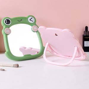 Miroir de <span class=keywords><strong>maquillage</strong></span> suspendable en forme de <span class=keywords><strong>grenouille</strong></span> verte de haute qualité, miroir de bureau mignon avec boîte en papier, miroir mural pliable pour dortoir - Product Image 2
