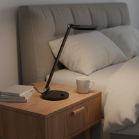 Lampe de table électrique LED à température de couleur réglable, simple, flexible, rotative, à intensité variable, portable, pour l'étude, la chambre à coucher, les bureaux