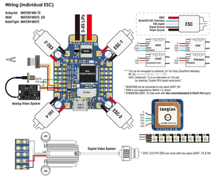 Controlador de Vuelo Matek F405-TE STM32F405RGT6 168MHz ICM42688P SPL06-001 OSD Ranura SD 6x UARTs 1x I2C 11x Salidas PWM FPV RC - Product Image 5