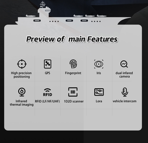 Tableta Industrial Resistente con <span class=keywords><strong>Pantalla</strong></span> Táctil de 8 Pulgadas, Compatible con Wifi, Tableta Android Duradera para Escáner de Código de Barras, Lector de Tarjetas NFC - Product Image 6