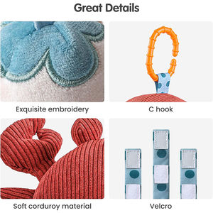 Móvil musical <span class=keywords><strong>de</strong></span> fieltro suave para <span class=keywords><strong>cuna</strong></span> Konig Kids, giratorio y colgante, con juguetes <span class=keywords><strong>de</strong></span> peluche <span class=keywords><strong>de</strong></span> cangrejo - Product Image 6