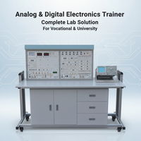 Plateforme d'expérimentation électronique intégrée RUIMU pour la formation en électronique, analogique et numérique, en métal, pour laboratoire de collège professionnel