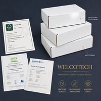 Boîte d'emballage en carton ondulé WELCOTECH, impression personnalisée, revêtement UV, doublure en mousse, boîte d'expédition en gros pour vêtements et cadeaux