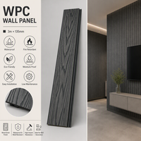 Panneau mural en PVC, revêtement extérieur en composite bois-plastique (WPC), décoration murale en WPC