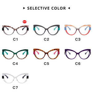 Ultimissimi classici Vintage TR90 montatura Cat Eye Ladies <span class=keywords><strong>occhiali</strong></span> <span class=keywords><strong>da</strong></span> lettura <span class=keywords><strong>occhiali</strong></span> <span class=keywords><strong>da</strong></span> <span class=keywords><strong>vista</strong></span> Presbyopic montature Anti luce blu <span class=keywords><strong>occhiali</strong></span> - Product Image 5