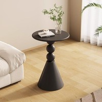 Noir Haute Qualité Moderne Petite Salle À Manger En Métal Chambre Durable Canapé-Lit Côté Table Basse Pour Salon