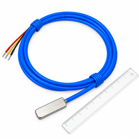 Sonde adhésive étanche non poreuse DS18B20 pour capteur de température de surface avec fil RVVP de haute qualité