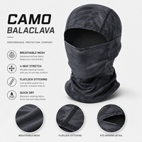 Cagoule tricotée coupe-vent en maille polyester pour moto 2026, bonnet chaud à capuche pour femmes et filles, masque de ski