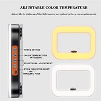 Anneau lumineux LED multifonctionnel portable pour l'enregistrement vidéo en extérieur avec support stabilisateur et télécommande pour smartphone et appareil photo