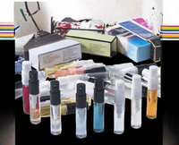 Échantillon de parfum en spray 3ml longue durée, senteur florale, en flacons transparents - Luxe tendance, meilleure vente, populaire
