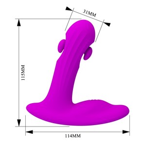 Braguitas Vibratorias con Estimulación del Clítoris <span class=keywords><strong>Pretty</strong></span> <span class=keywords><strong>Love</strong></span>, Vibrador de Braguitas Portátil, Mini Vibrador de Silicona, Juguetes Sexuales para Mujeres y Parejas - Product Image 2