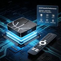 Boîtier TV Android 12 H618, 2 Go de RAM, 16 Go de ROM, 6K Ultra HD, double bande 2,4G 5G WiFi, lecteur multimédia intelligent