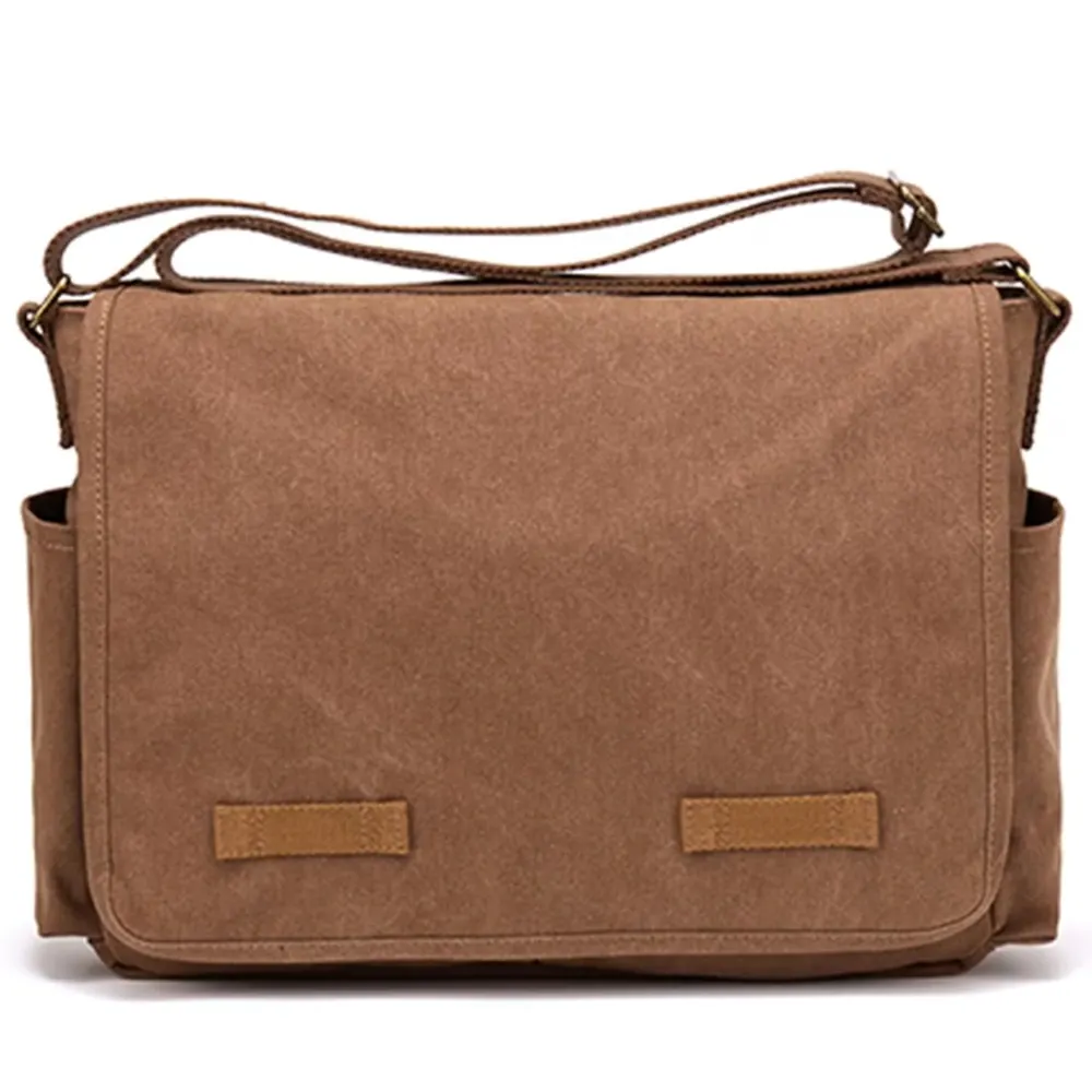 custom crossbody bag canvas business vintage canvas messenger bags unisex durable travel bag handbag messenger
