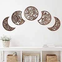 Décoration Murale Art Déco Transfrontalière Tendance 2025 – Artisanat en Tissu de Coton Suspendu, Décoration Moderne Réutilisable Phases de Lune pour la Maison