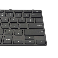 لوحة مفاتيح بديلة بتصميم أمريكي لأجهزة Dell Chromebook 11 3100 3110 2-in-1 وسلسلة Chromebook 11 5190، رقم القطعة 0RFXCF 0H06WJ، لون أسود