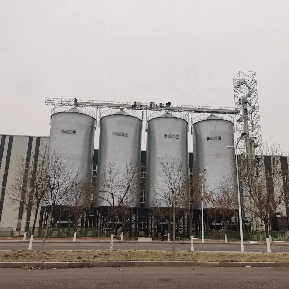 great capacity easy installation wheat paddy corn used for agriculture grain hopper bottom silo