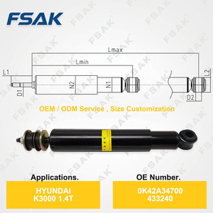 Amortiguador Hidráulico para Eje Delantero de <span class=keywords><strong>Hyundai</strong></span> <span class=keywords><strong>Mighty</strong></span>, 54300-5H000, en Oferta - Product Image 3