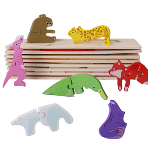 Bán Sỉ Đồ Chơi Xếp Hình 3d Hoạt Hình Bằng Gỗ Montessori Bán Trực Tiếp Đồ Chơi Giáo Dục Học Tập Phát Triển Sớm Cho Bé - Product Image 2