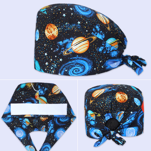 Gorros médicos transpirables salones de belleza <span class=keywords><strong>farmacia</strong></span> enfermera gorros quirúrgicos mascota Hospital veterinario trabajo impreso gorro quirúrgico Mujer - Product Image 2