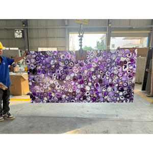 하이 엔드 장식 재료 대형 천연 광택 레드 옥수 마노 석판 - Product Image 6