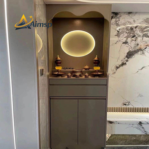 <span class=keywords><strong>Niche</strong></span> bouddhiste multifonctionnelle de taille personnalisable avec tiroir de rangement, idéale pour la placement dans le salon - Product Image 6