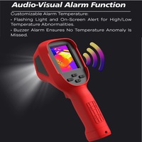Caméra thermique portable professionnelle 256x192 25Hz, imageur thermique infrarouge pour la détection de fuites d'eau et l'entretien industriel