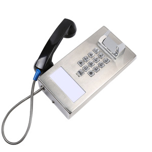 Téléphone mural filaire durable <span class=keywords><strong>compatible</strong></span> <span class=keywords><strong>VoIP</strong></span> pour usage public et sécurisé en milieu professionnel - Product Image 2