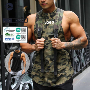 Precio al por mayor True Us/Eur tamaño algodón cómodo sin mangas hombres camisetas sin mangas Fitness camiseta culturismo entrenamiento gimnasio chaleco - Product Image 1