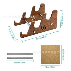 Estante de Madera para Teclado, Organizador de Escritorio de 3 Niveles, Soporte Multicapa para Teclado de Computadora, Expositor - Product Image 2