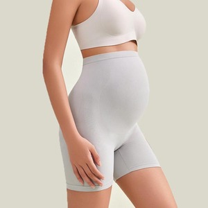 YIYI Maternity Safety <strong>Shorts</strong> Summer Thin Seamless Anti-Exposure <strong>Under</strong> <strong>Shorts</strong> Plus Size High Waist Belly Support Bottom <strong>Shorts</strong> - Product Image 4