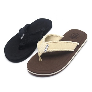 Tongs souples et personnalisées pour hommes, tongs tanga confortables pour hommes, sandales de plage légères à bretelles en toile pour hommes - Product Image 1