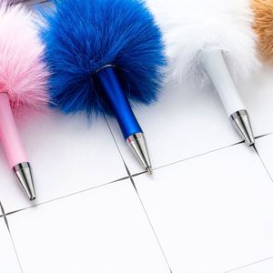 Cute Fluffy Beaded <b>Pens</b> - Diy Pom Writing Instruments, Ideal Gifts for Creative Minds - Product Image 4