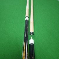 Akçaağaç Bilardo İstakası Büyük Başlıklı 13mm Uçlu 1/2 Bölmeli 2 Parçalı Hafif Dayanıklı Paslanmaz Çelik Bağlantılı Akçaağaç Ahşap 12mm Toptan