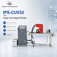 Máquina de Impresión de Datos Variables por Inyección de Tinta UV IPS-CUV33, 1-4 Cabezales, hasta 132 mm de Altura de Impresión, para Codificación en Línea
