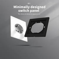 Enchufe de Pared WESA 16A, 1 Tomacorriente, Estándar Europeo Schuko, Diseño Moderno y Lujoso