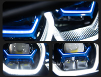 Faros LED para BMW Serie 5 G30 con luces diurnas de doble color ojo dorado