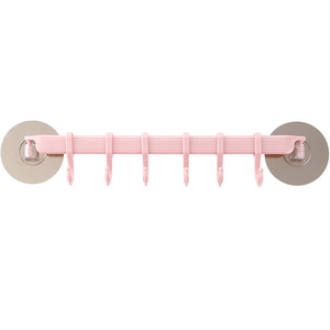 주방 벽걸이 후크 PVC 비 펀칭 및 비 마킹 접착 후크 욕실 타월 랙 - Product Image 5