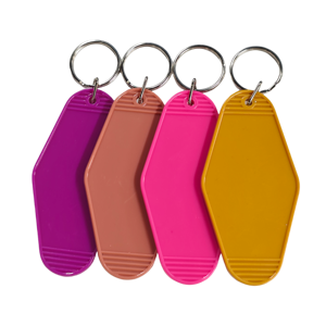 พวงกุญแจอะคริลิคพลาสติกขายส่ง CCH ปรับแต่งโลโก้ตามแบบของคุณ พวงกุญแจโรงแรมเปล่า - Product Image 4