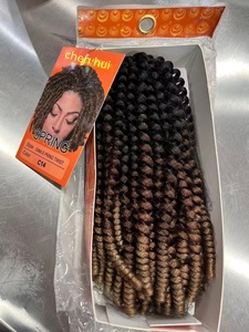Extensiones de Cabello Afro Sintético de Alta Calidad para Mujer, Trenzadas sin Nudos, Rizadas, Suaves y Elásticas, Fibra de Alta Temperatura, 175g - Product Image 2