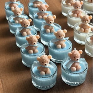 LANJO Cute Bear Scented <b>Candle</b>, <b>Wedding</b> Favor & Gift Home Decor, Desktop Ornament, <b>Candle</b> Cup with Bear Design - Product Image 2