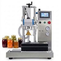 Machine de scellage sous vide semi-automatique de bureau pour couvercles en fer blanc, pour bocaux en verre, directement de l'usine
