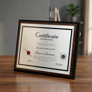Plaque de récompense en bois avec graphismes gravés - 250x200mm - Lettres à thème - Pour la rentrée scolaire/la remise des diplômes - Product Image 2