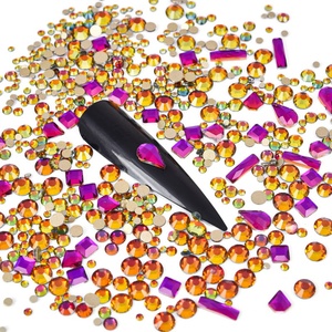 Oleeya - Adornos de Uñas de Lujo con Cristales AB, Diamantes de Imitación, Piedras 3D, Decoración para Uñas, Gemas - Product Image 3